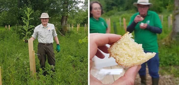 Volunteer Tim tackles the thistles | Lemon drizzle all round