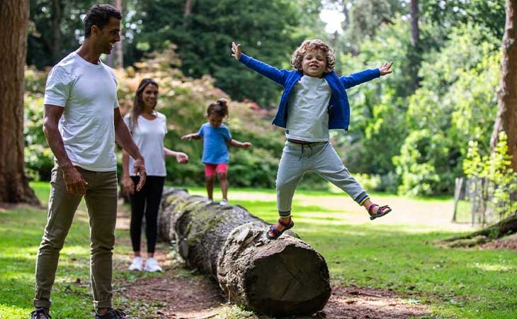 Child playing at Westonbirt