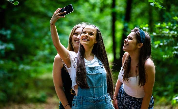 Young people at Westonbirt Arboretum