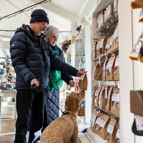 Dog treats & toys in the Westonbirt Shop